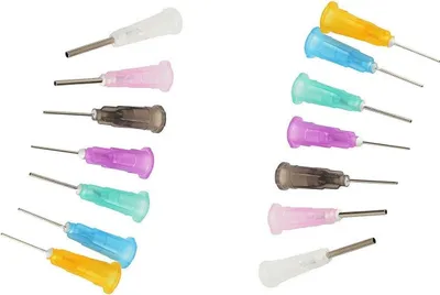 Produktbild von 14 stück Dosiernadel Set für Dosierspritze Löten Lötpaste Flüssigkeiten 14Typen