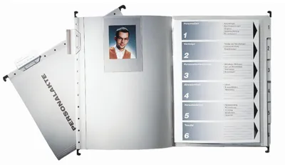 Produktbild von Leitz Personalmappe 300410085 DIN A4 250g Colorspankarton grau
