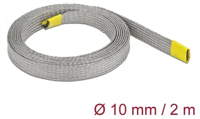 Produktbild von DELOCK Geflechtschlauch zur EMV Abschirmung dehnbar 2mx10mm