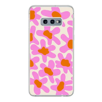 Produktbild von MuchoWow® Handyhülle Schutzhülle Hülle für Samsung Galaxy S10e Blume - Rosa - Muster Silikon Softcase Handy Hülle - Handy - Geburtstag Teenager