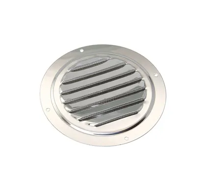 Produktbild von Kiemenblech mit Fliegennetz rund, 63mm, Edelstahl