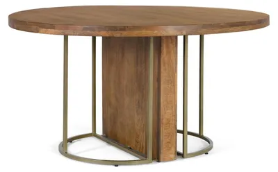 Immagine prodotto di Tavolo da pranzo Lumis in legno di mango, 78 cm x 150 cm x 150 cm Giner y Colomer