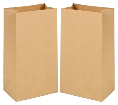 Zdjęcie produktu dla Torby prezentowe z papieru kraft – 50 sztuk, idealne do pakowania prezentów i dekoracji