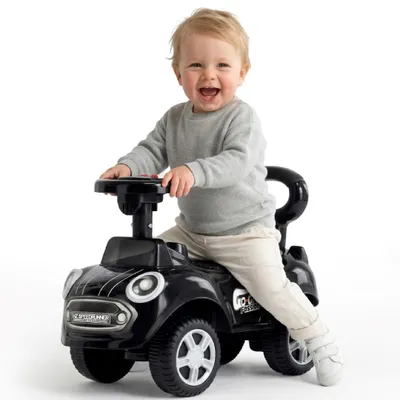 Image de Toboggan, voiture à pousser, véhicule à pousser, jouet à partir de 1 an, GO GO Fassion, noir
