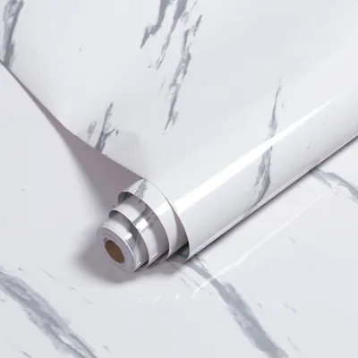 Produktbild von Klebefolie Möbelfolie Vinyl Selbstklebende Tapete Küche Aufkleber Folie Wasserdicht 2-Rolle(500*61CM)