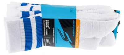Immagine prodotto di Skechers, 3 paia di calzini corti da uomo PF PBall, S01373HP-WBL, calzini, uomo, bianco