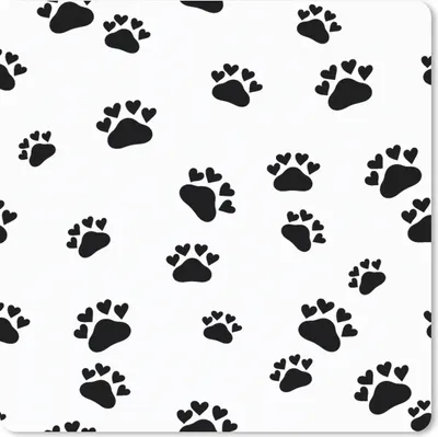 Produktbild von MuchoWow® Mauspad Mousepad Muster - Katze - Pfoten - Jungen - Mädchen - Kinder - Kind 20x20 cm - Mousepads - Maus Mat - Pad - Mausunterlage - Desk Mat - Bureauartikeln