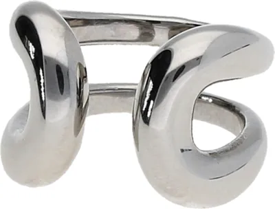 Produktbild von Ring Jacques Charrel topmodern mit offener Ringschiene, Edelstahl Silber 58