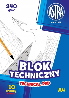 Image de Bloc technique A4 240g p10 ASTRA prix par pièce