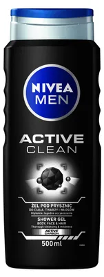 Produktbild von NIVEA MEN ACTIVE CLEAN 3-in-1 Duschgel fr Mnner 500 ml