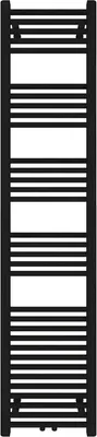 Produktbild von Badheizkörper mit Mittelanschluss Schwarz gerade 400x1800mm, ohne Heizstab