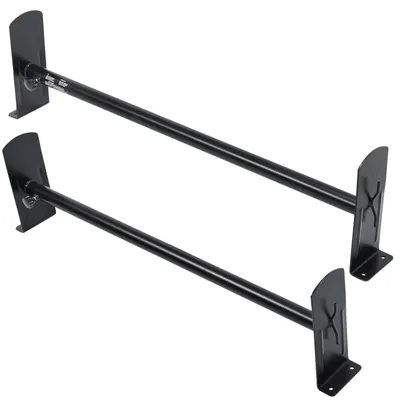 Image de VEVOR Porte-échelle de toit Porte-rails 2 pièces 910-1330 mm Longueur réglable Truck Rack Galerie de toit 181 kg Capacité de charge camions Porte-bagages Racks Alliage d'aluminium Contre la rouille, la corrosion Galerie de toit
