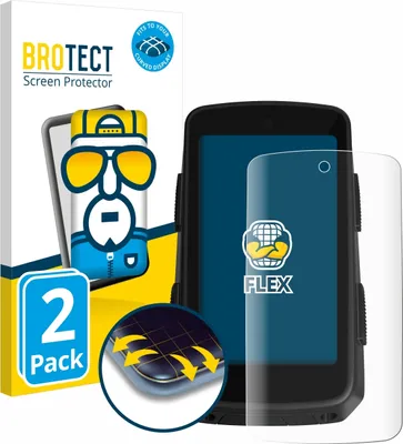 Produktbild von 2x BROTECT Fullscreen Schutzfolie für Hammerhead Karoo 3 Displayschutz Folie Fullcover Klar Transparent