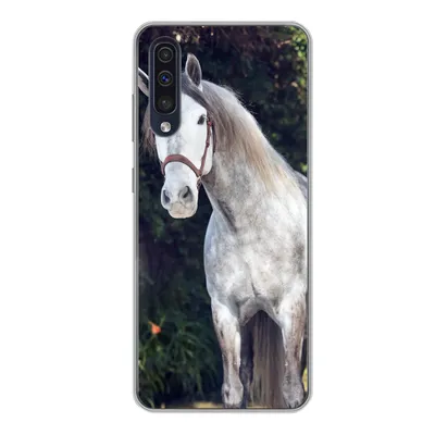 Produktbild von MuchoWow® Handyhülle Schutzhülle Hülle für Samsung Galaxy A50 Pferd - Halfter - Natur Silikon Softcase Handy Hülle - Mobiltelefonhülle