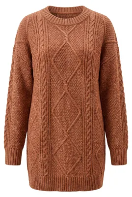 Image de Robe pour femmes Aleida - marron, taille XXL