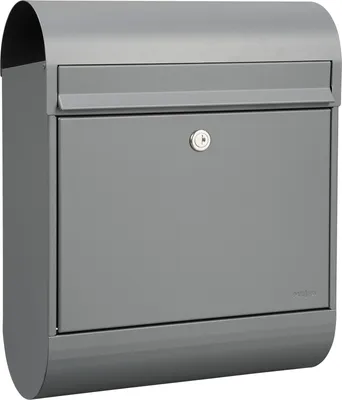 Produktbild von MEFA Briefkasten Ruby 866 mit Zeitungsrolle Farbe grau, mit Sicherheitsschloss