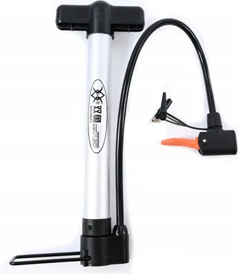 Produktbild von Universelle Fahrradpumpe mit Schlauch - Handpumpe für Bälle, Reifen & Matratzen