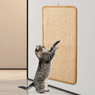 Produktbild von Kratzmatte für Katzen 2 Stück, 50 x 30 cm, Sisalteppich, für Möbel