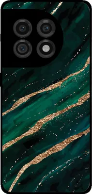 Produktbild von Smartphonica Phone Case Fit für OnePlus 11 mit Marmor-Druck - TPU zurück Abdeckung Fall Marmor-Design - Grün Gold