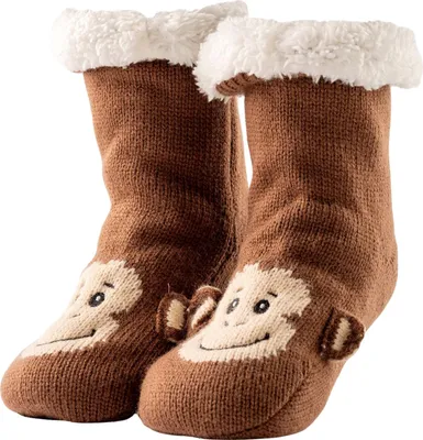 Produktbild von Textino Haussocken Monkey 31-34 Braun