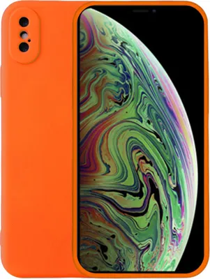 Image de Housse de téléphone portable pour iPhone Xs Max
  Housse en silicone - Backcover Siliconen Case - Orange