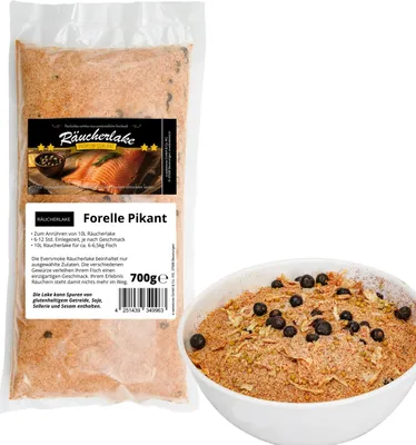 Produktbild von Eversmoke Räucherlake gebrauchsfertig, Forelle Pikant - 700g