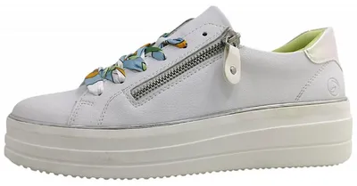 Immagine prodotto di Scarpe da trekking da donna Remonte, modello con lacci, colore bianco, ideali per il tempo libero