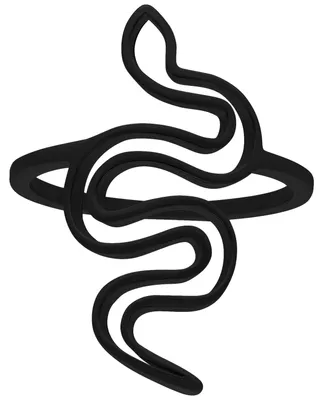 Produktbild von Wildcat Ring - Snake Ring - Schwarz, 21,0 mm - Chirurgenstahl 316L - wasserfest, langlebig, hautverträglich, Schwarz