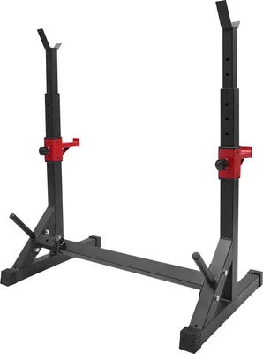 Image de 249,5 kg Support à haltères réglable Support à haltères Noir, rouge