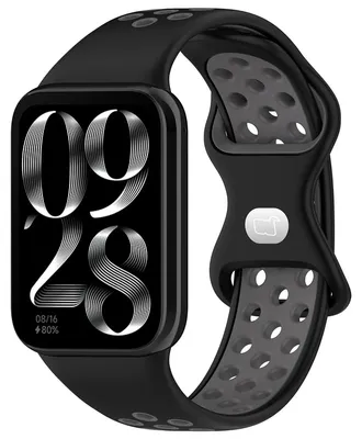 Produktbild von Armband für Xiaomi Redmi Watch 4 / 6 / 5, Xiaomi Smart Band 8 Pro / 9 Pro / 10 Pro, Bizon Strap Watch Octo, Schwarz-Grau