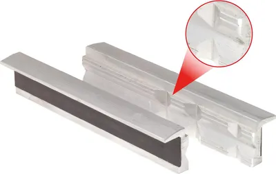 Image de KS TOOLS Mâchoires de protection d'étau en aluminium avec avantage trapézoïdal 100 mm - 914.0085