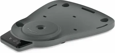 A gray kitchen robot accessory is shown from a slightly elevated angle against a white background.