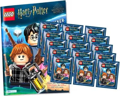 Produktbild von Blue Ocean LEGO Harry Potter Sticker Serie 1 (2023) - 1 Album + 15 Tüten Sammelsticker