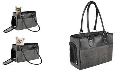 Obrázek produktu pro FLAMINGO taška pro domácí mazlíčky Lior Black 45 x 19 x 29 cm