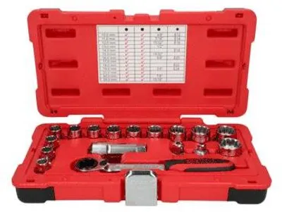 Produktbild von KS Tools 916.4050, Steckschlüssel-Satz, 17 Kopf/Köpfe, Chrom-Vanadium-Stahl, 1,46 kg