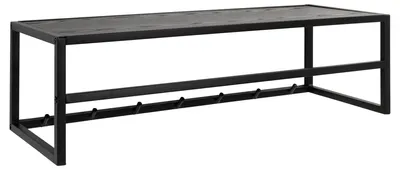 Produktbild von Actona Seaford, Wand-montiert, Stahl, 7 Haken, Schwarz, Melamin, Schwarz