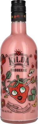 Produktbild von Kilda Cream Erdbeere Sahnelikör mit Tequila 70 cl 17% Vol. Likör