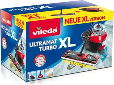 Produktbild von Vileda Ultramax Turbo XL Zestaw mop obrotowy Mikrofibra