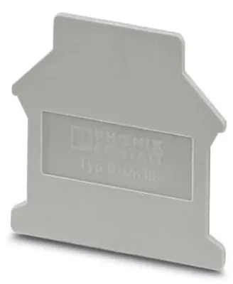 Produktbild von Phoenix Contact D-UK 16, Anschlussblockabdeckung, 50 Stück(e), Polyamid, Grau, V0, 1,5 mm