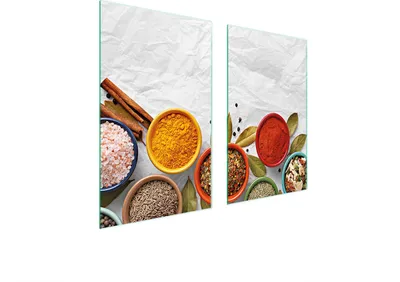 Immagine prodotto di Piastre copri fornelli 2 pezzi 75x52 Vetroceramica copri piano cottura vetro tagliere spezie cucina