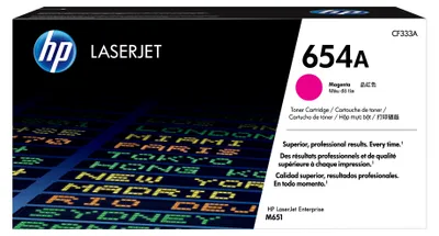 Obrázok produktu pre HP Originálna purpurová tonerová kazeta 654A LaserJet, 15000 strany, Purpurová, 1 kusov