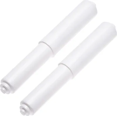 Produktbild von 2er-Pack - Weißer Toilettenpapierhalter mit Federrolle