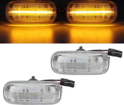 Obrázek produktu pro 2x LED boční blinkry ve stříbrné barvě SET pro Opel Astra J K Insignia B Zafira