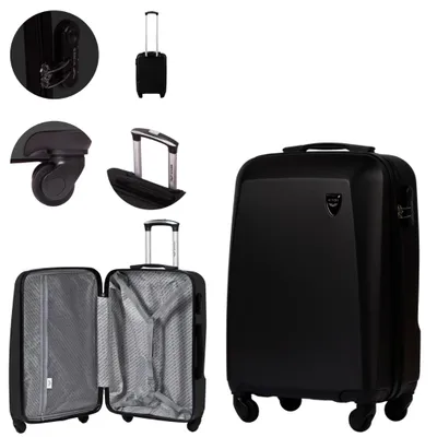 WALIZKA MAŁA KABINOWA WINGS PLOVER 20" BLACK – zdjęcie produktu