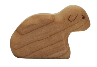 Produktbild von HolzWald - 2047 - Bauernhof, Lamm, liegend, Holz, Handarbeit, 4,5cm x 6,5cm x 2cm