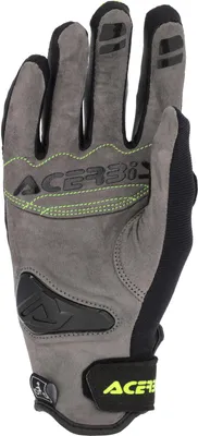 Image de Gants de moto Acerbis Carbon G 5.0, noir/jaune, taille 3XL