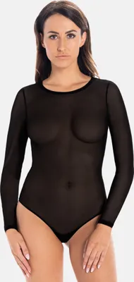 Immagine prodotto di Body Teyli a maniche lunghe in rete per donna Sophie Female 2422 nero S