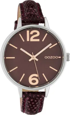 Produktbild von Oozoo Armbanduhr braun Leder Timepieces Damen Analog-Quarzuhr UOC10457