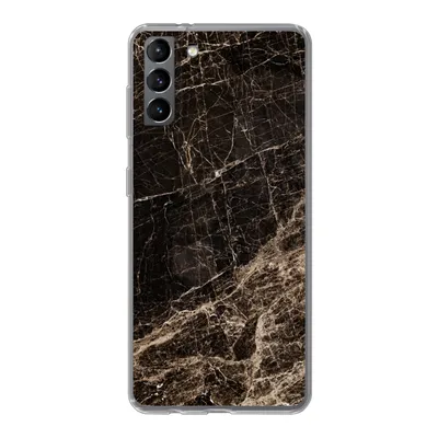 Produktbild von MuchoWow® Handyhülle Schutzhülle Hülle für Samsung Galaxy S21 Plus Marmor - Luxus - Schwarz Silikon Softcase Handy Hülle - Handy-Tasche