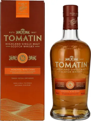 Produktbild von Tomatin 16 YO Moscatel + Box 700ml 46% Vol.